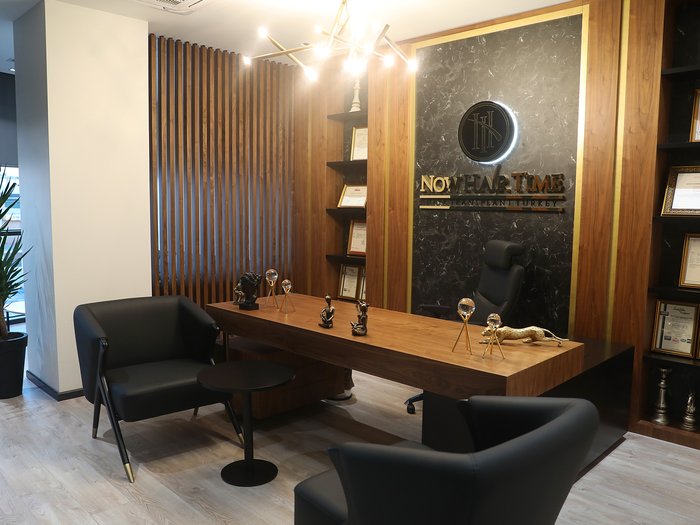 Consultation room at Now Hair Time, Istanbul
